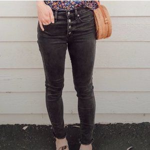 madewell button down high rise jeans